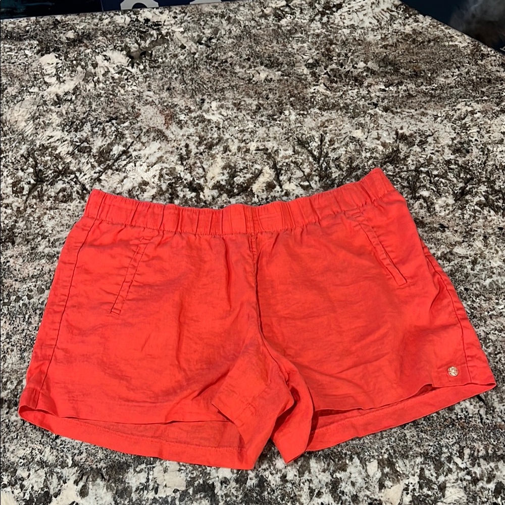 Lilly Pulitzer 4" Lilo Linen Short Mizner Red